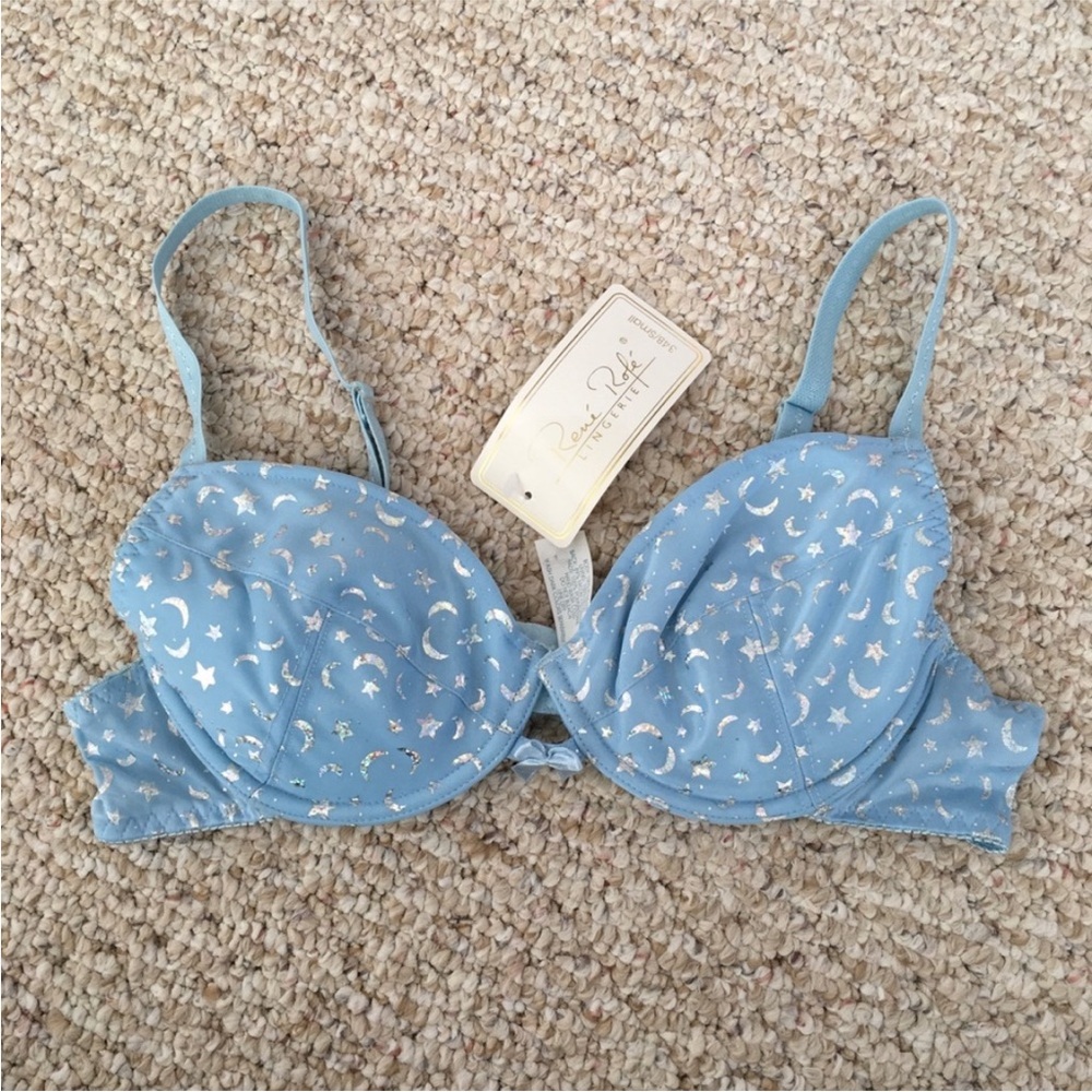 Rene Rofe Moon & Stars Underwire Bra